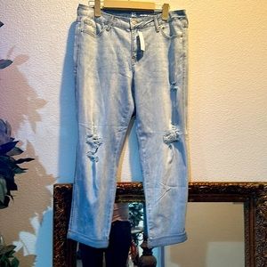 New York & company boyfriend crop jeans 12